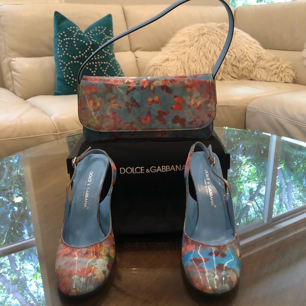 Dolce & Gabbana vintage RARE hologram bag & heels